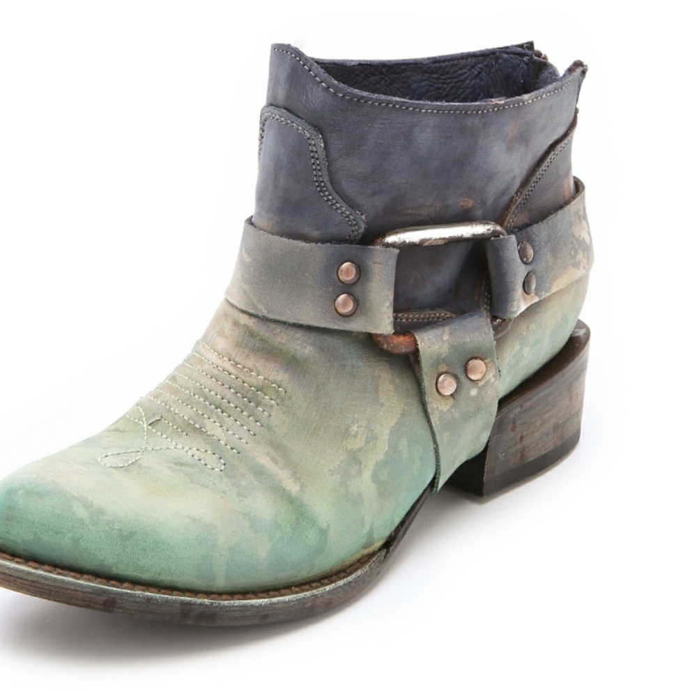 Blue phoenix low dipped booties